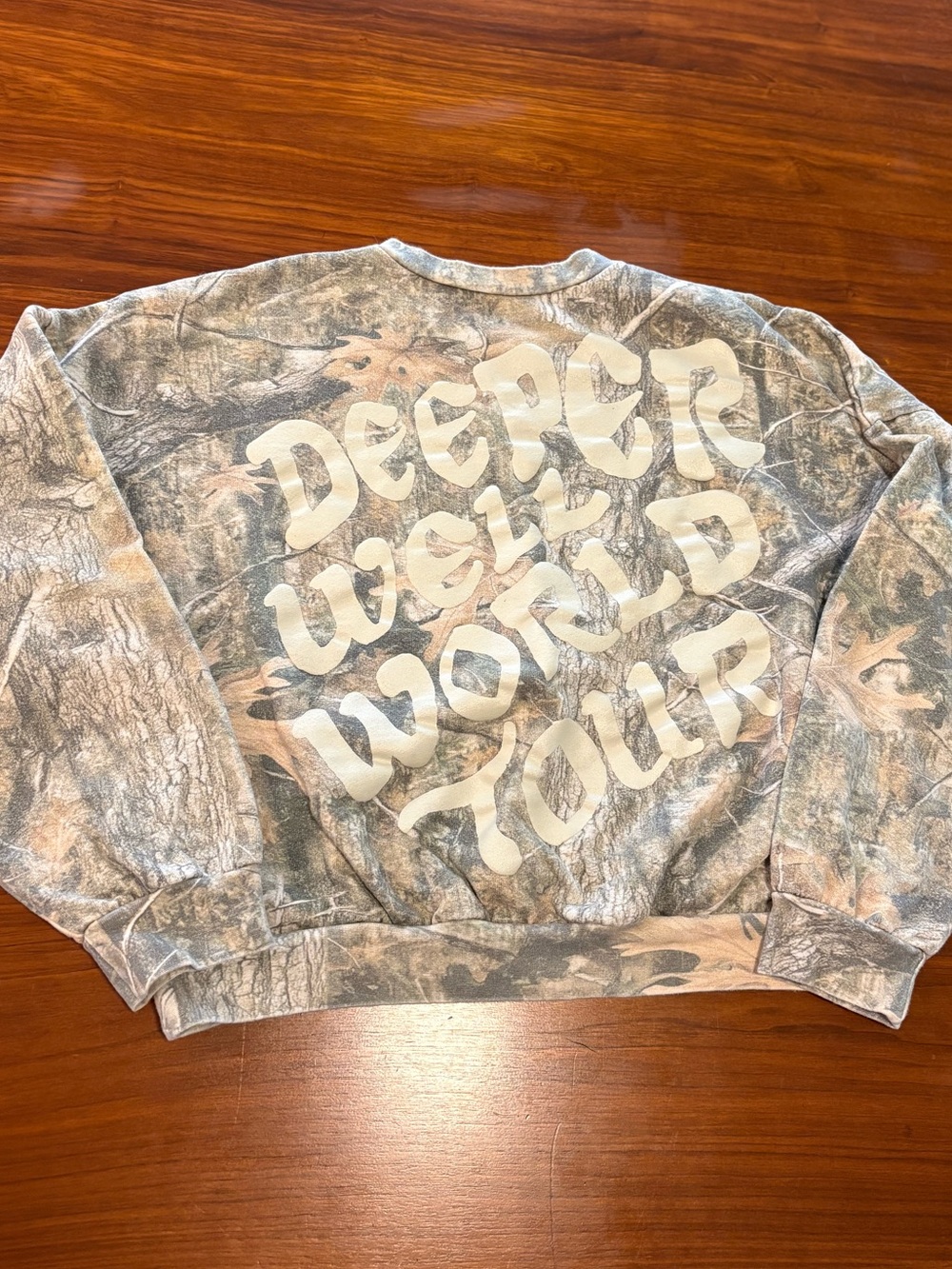 Kacey Musgraves Camo Crew Sweatshirt Deeper Well Tour Official Merch L